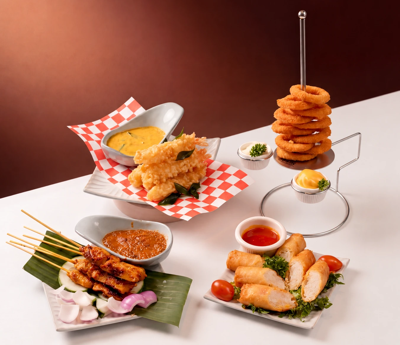 A selection of Pedal & Rolls sharing snacks
