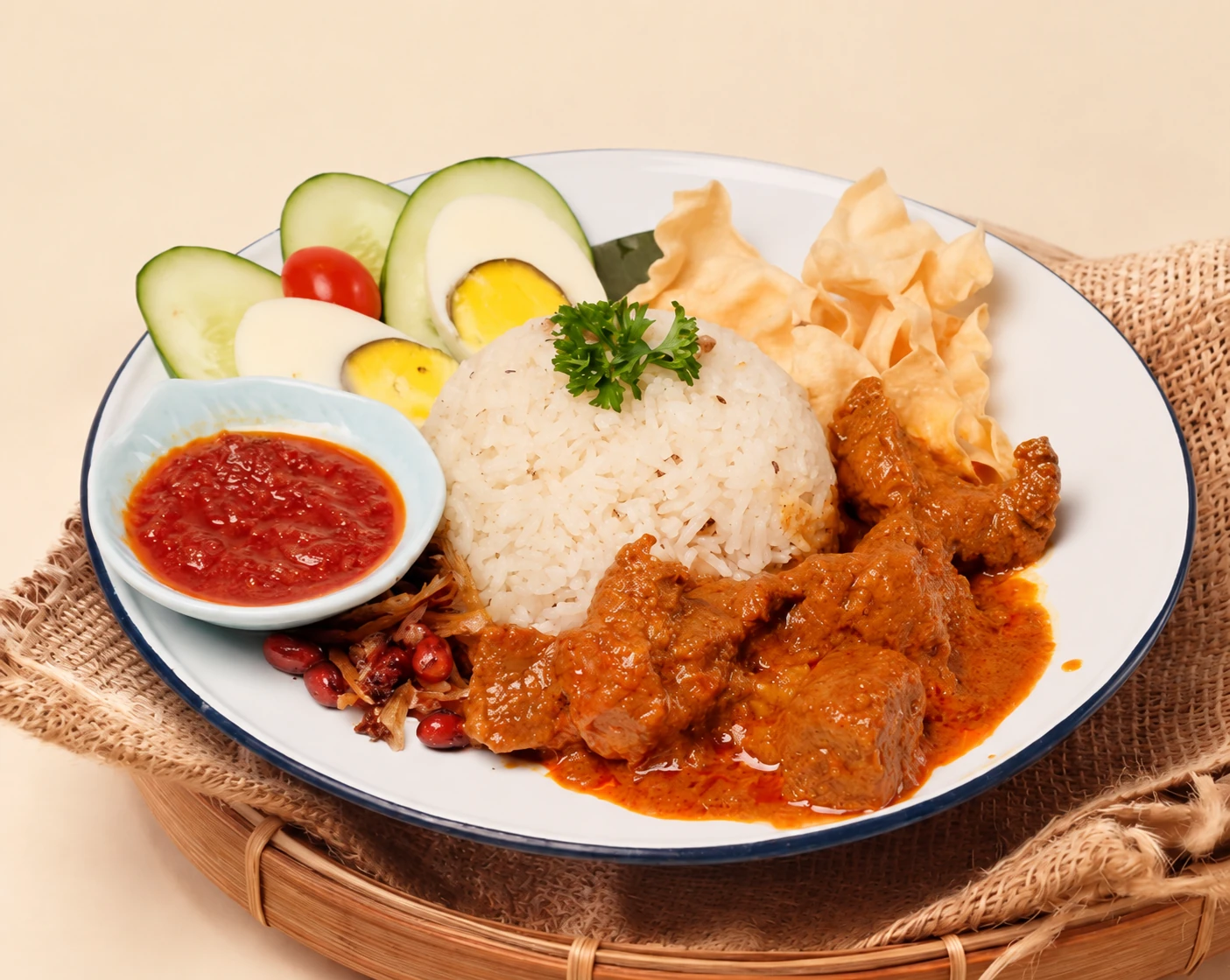 Curry chicken rice