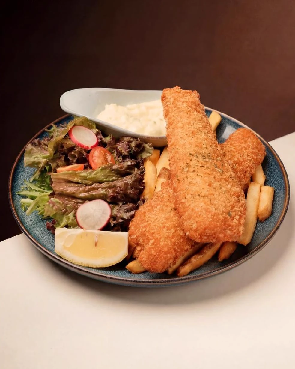 Tempura Fish and Chips from the Pedal & Rolls menu